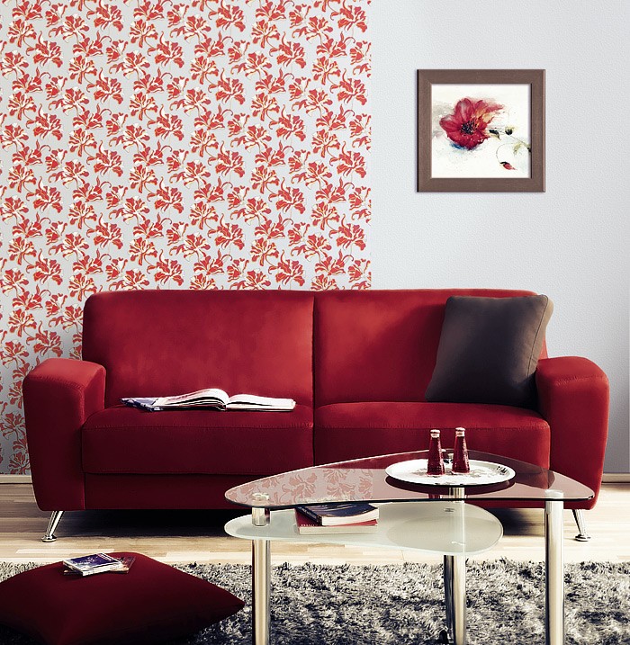 Wohnzimmer tapete ideen rot – elvenbride.com